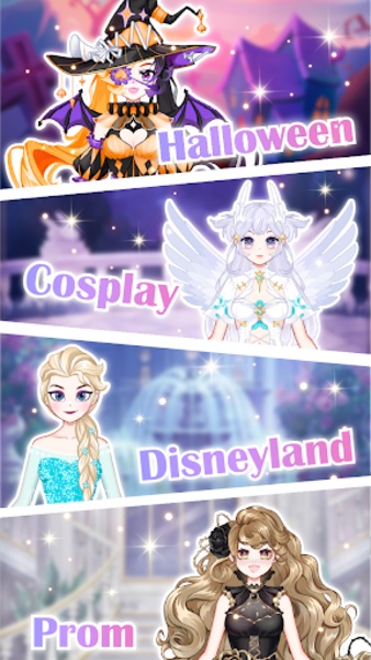 green emerald velvet dress Anime Fashion Princess Dress Up and Makeup Games