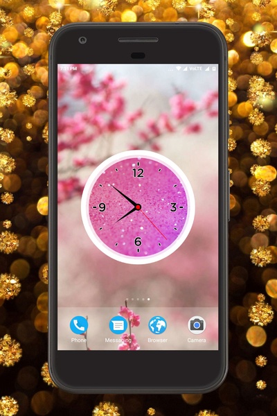 Glitter Clock Live Wallpaper - Preview 3