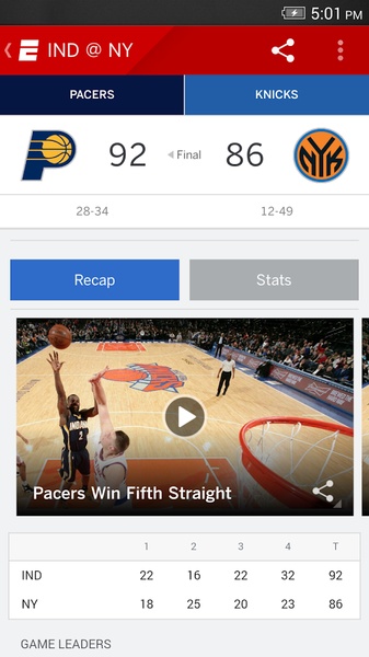 ESPN for Android - Download the APK from Uptodown