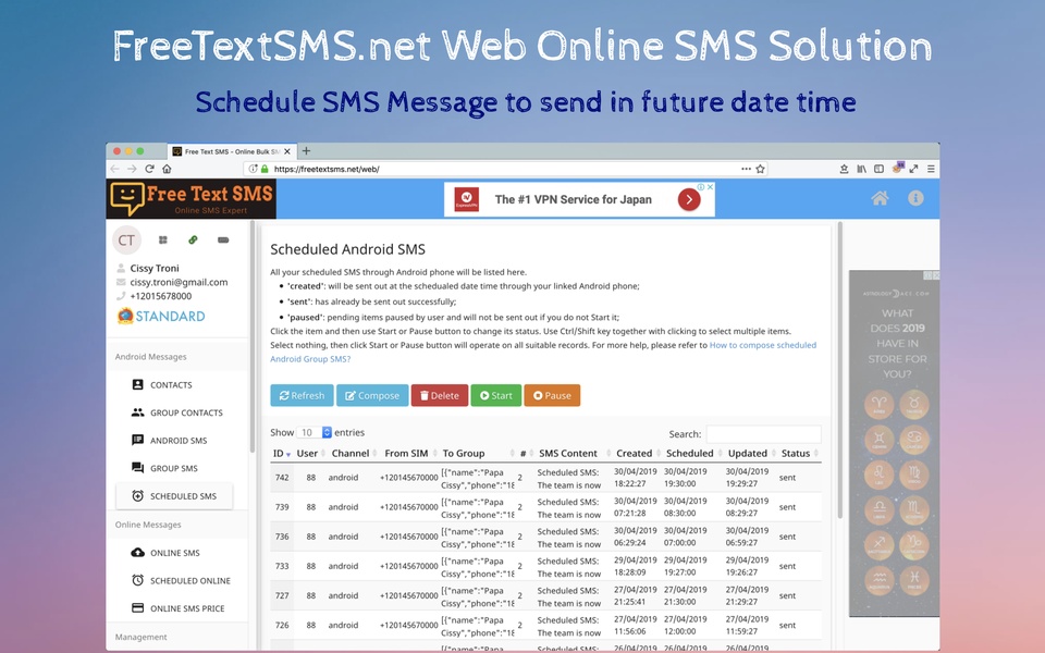 FreeTextSMS.net Web SMS Solution - Preview 9