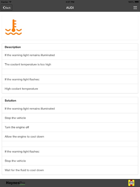 Warning Lights Application - Preview 1