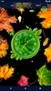 Forest Leaves Clock Wallpaper screenshot 3