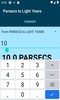 Parsecs to Light Years converter screenshot 3