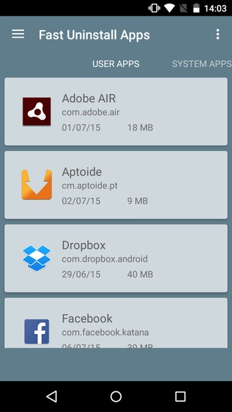 Fast Uninstall Apps - Preview 5