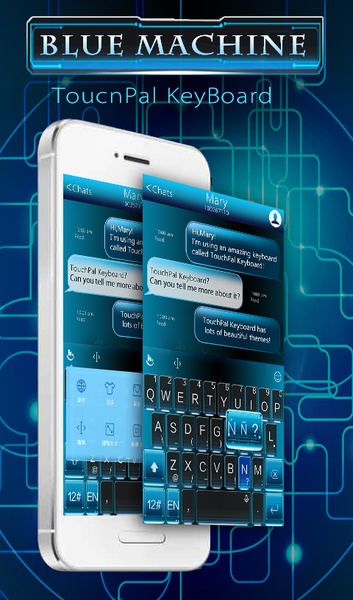TouchPal SkinPack BlueMachine - Preview 4
