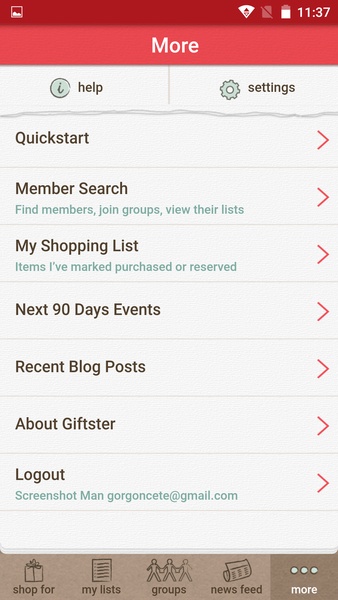 Giftster - Preview 2