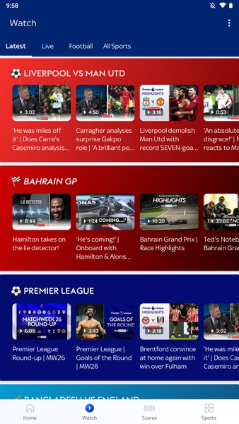 Sky Sports for Android Download the APK from Uptodown