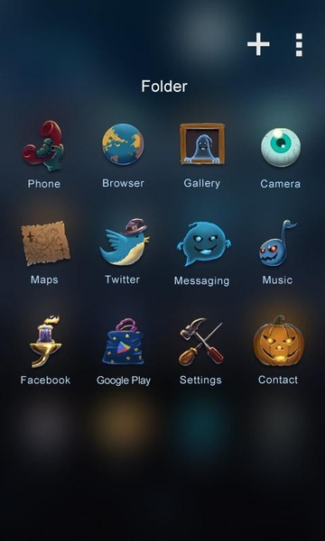 Halloween GOLauncher EX Theme - Preview 1