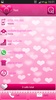 exDialer Pink Hearts Theme screenshot 2