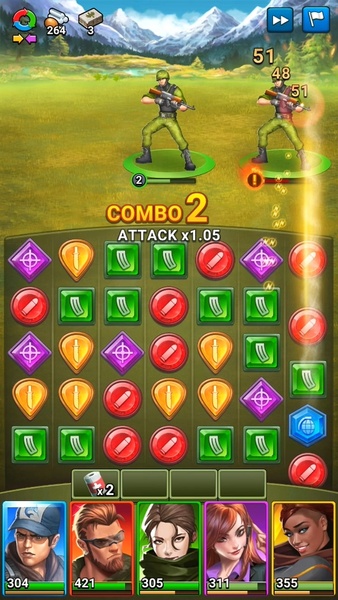 Zynga lança moderno jogo de match 3 para celular Puzzle Combat