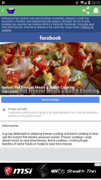 Facebook Groups Instant Cooking - Preview 4