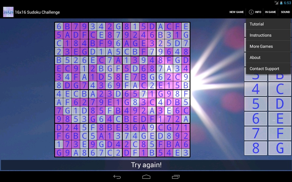 16x16 Sudoku Challenge - Preview 3