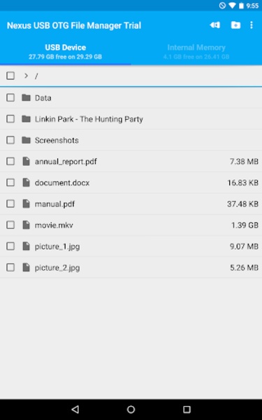 USB OTG File Manager for Nexus Trial - Preview 4