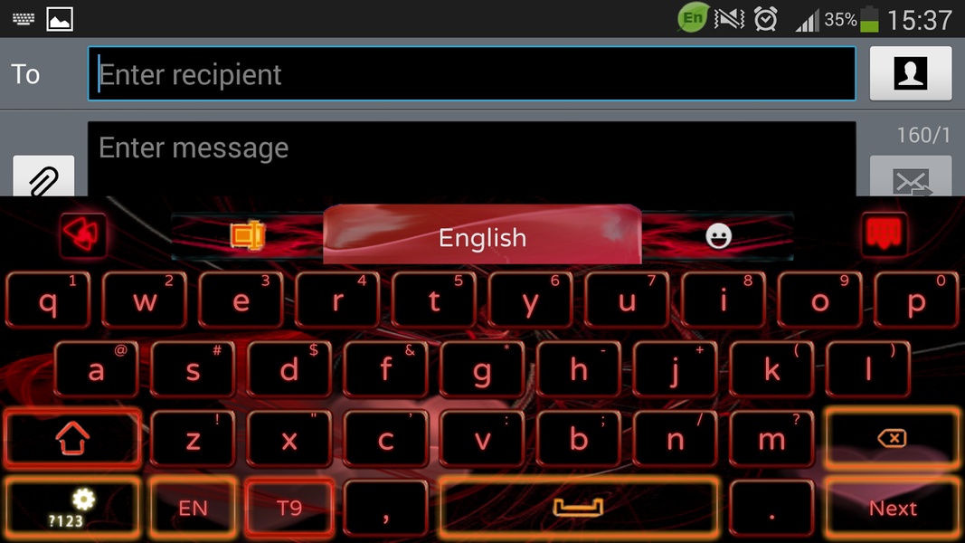 Heart Flame GO Keyboard Theme - Preview 4