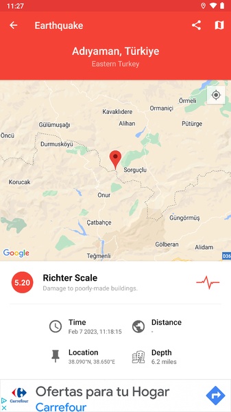 My Earthquake Alerts - Preview 2