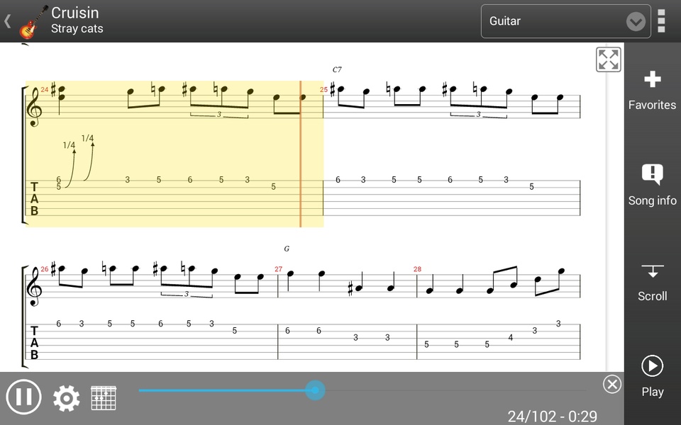 GuitarTab - Tabs and chords - Preview 4