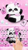 Pink Girly Panda Keyboard Them screenshot 3