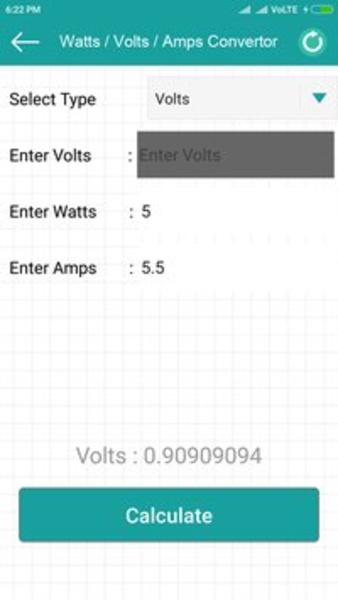 VoltsWattsAmpsConverter - Preview 3