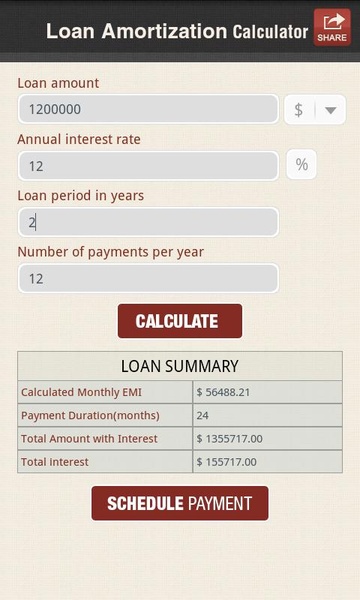 Loan Amortization Calculator - Preview 3