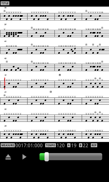 MIDI Drum Score Player - Preview 1