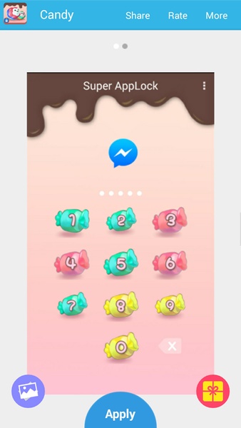 AppLock Theme Candy Sweety - Preview 2