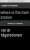 english to Swedish translator screenshot 2