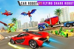 Police Shark Robot Car Game screenshot 11