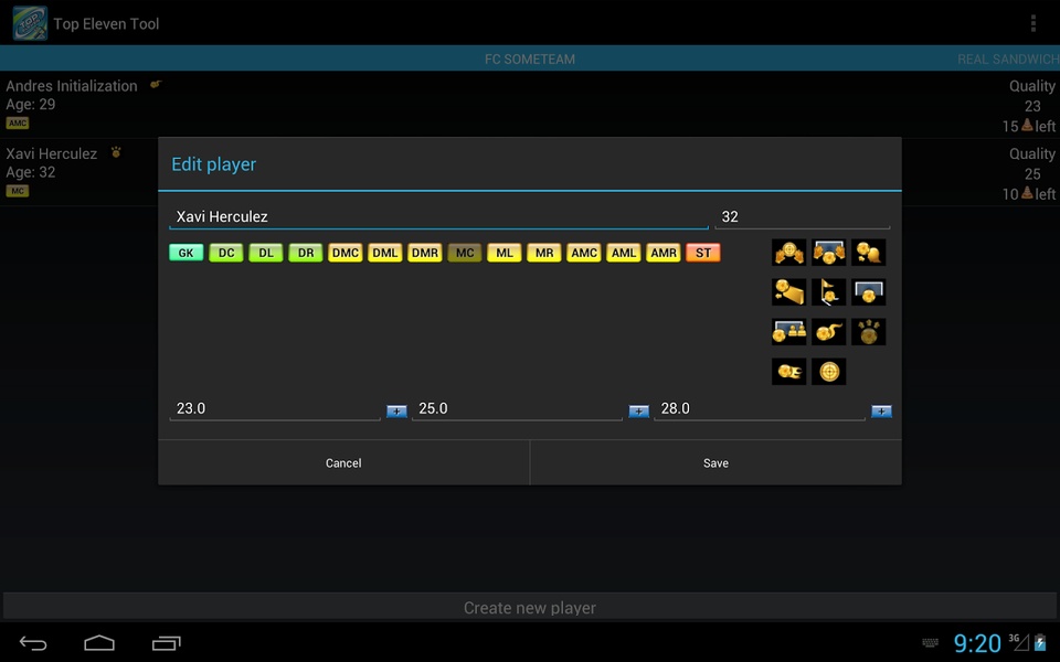Top Eleven Tool - Preview 9
