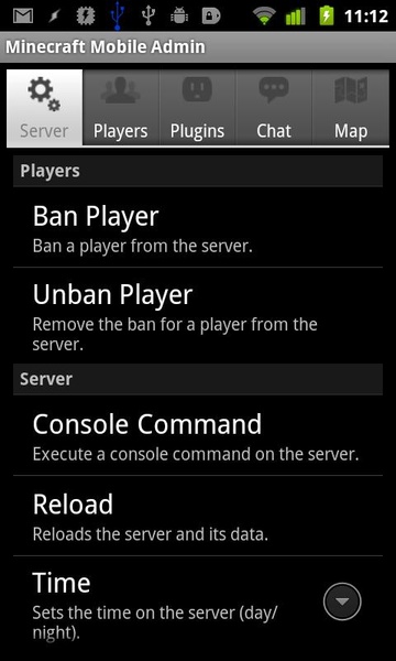 Mobile Admin for Minecraft (Free) - Preview 3