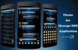 SMS Messages Dusk Blue Theme screenshot 6