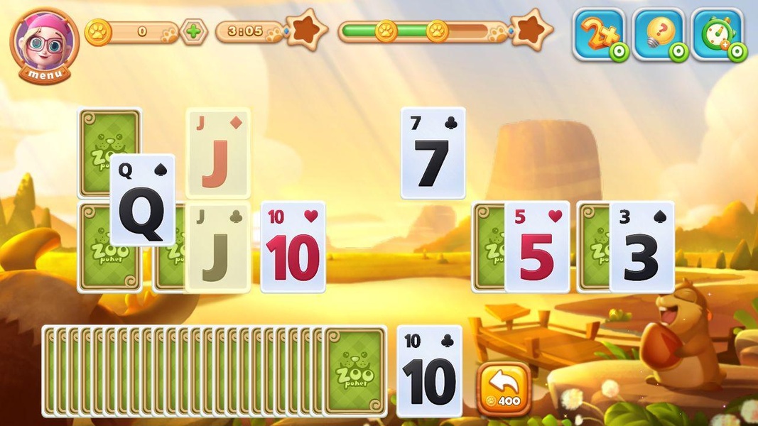 Solitaire Zoo - Tripeaks 3D - Preview 6