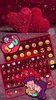 Red Love Hearts Keyboard Backg screenshot 2