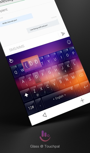 TouchPal SkinPack Twilight Glass - Preview 2