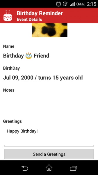 Birthday Reminder Alarm - Preview 4