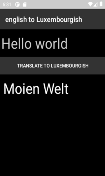 english to Luxembourgish translator - Preview 4