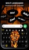 Fire Lion Wallpaper + Keyboard screenshot 1