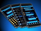 SMS Messages SpheresBlue Theme screenshot 1