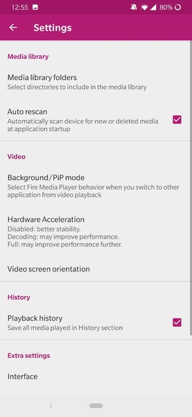 Fire Media Player - Preview 8
