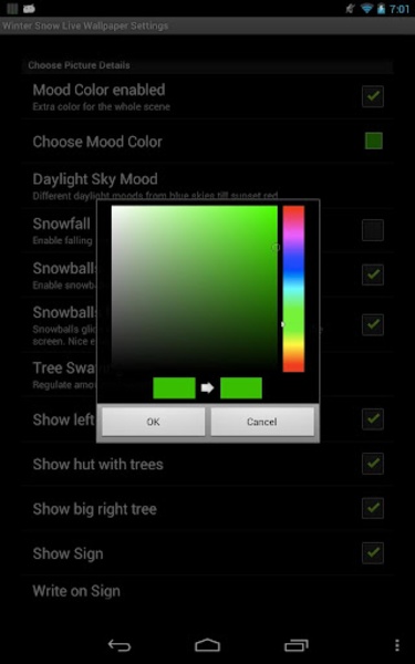 Winter Snow Live Wallpaper - Preview 1