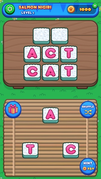 Sushi Cat: Word Search Game - Preview 1
