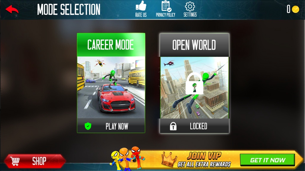 Flying Hero Stickman - Preview 2