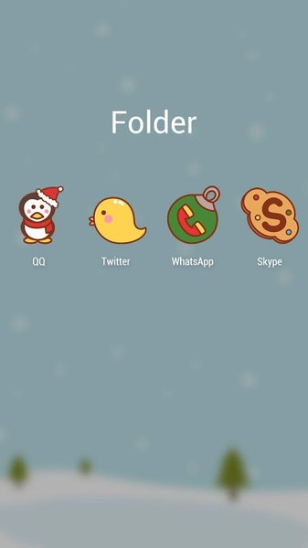 Merry Christmas GOLauncher EX Theme - Preview 1