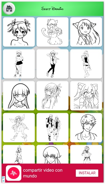 Download do APK de Desenhos de Anime para colorir para Android