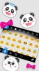 Cute Bowknot Panda Keyboard Th screenshot 3