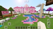 Pink house in Minecraft PE screenshot 3