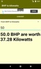 BHP to kilowatts Converter screenshot 3