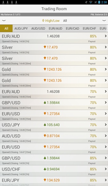 Alpari OptionTrader - Preview 4