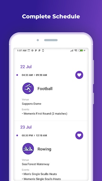 Tokyo 2021 Schedule - Preview 3