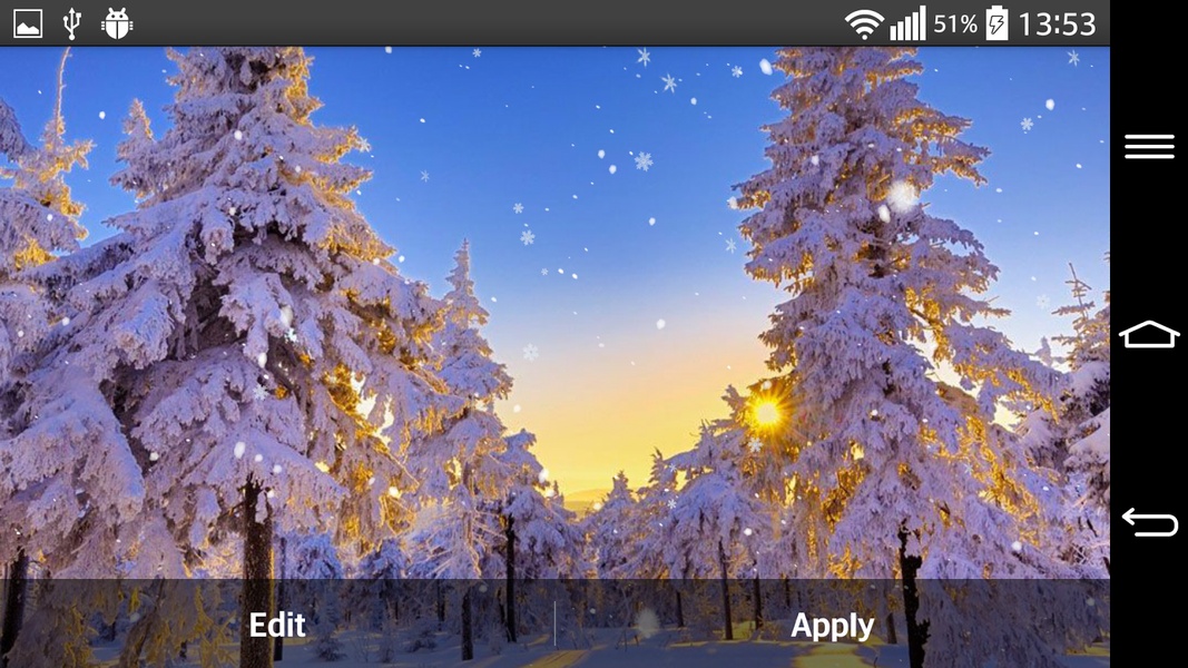 Winter Forest Live Wallpaper - Preview 1