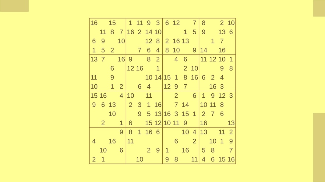 Sudoku 16 - Preview 1
